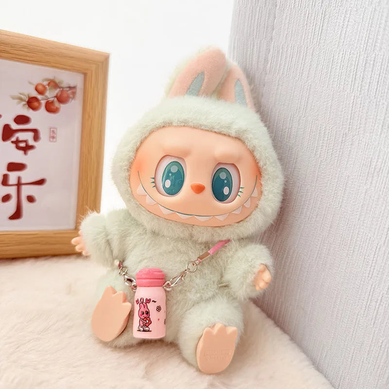 Green Dinosaur Outfit for Labubu – Cute Korean-Style Plush Clothes