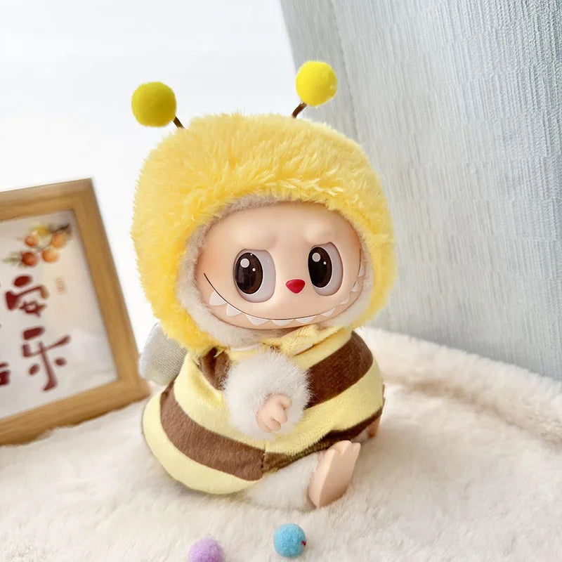 Green Dinosaur Outfit for Labubu – Cute Korean-Style Plush Clothes